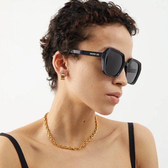 Dior DIORMIDNIGHT S2F 41F1 Square Sunglasses - Matte Pink\\Grey to Pink Gradient main image 5